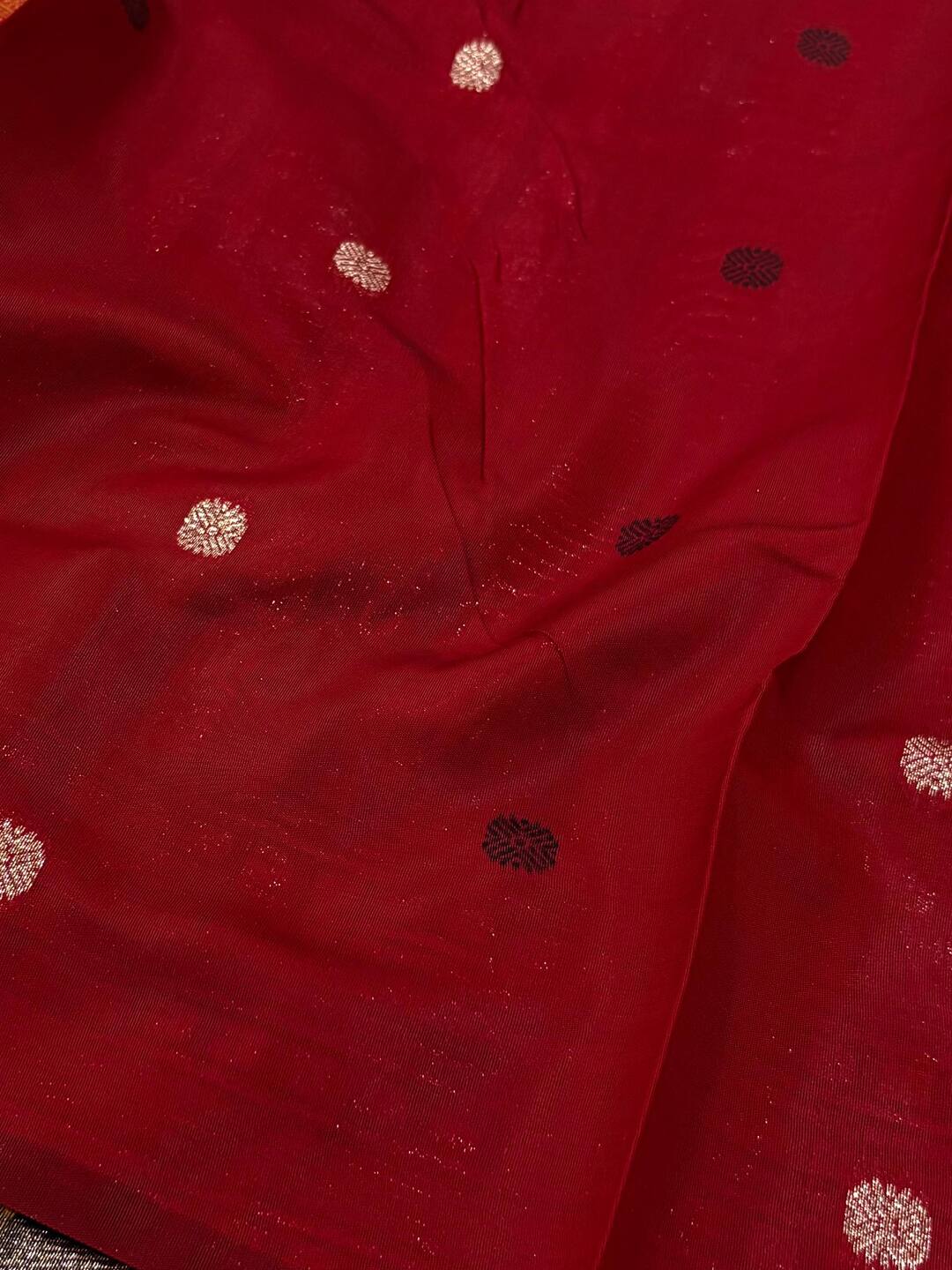 Black Cotton Silk Saree