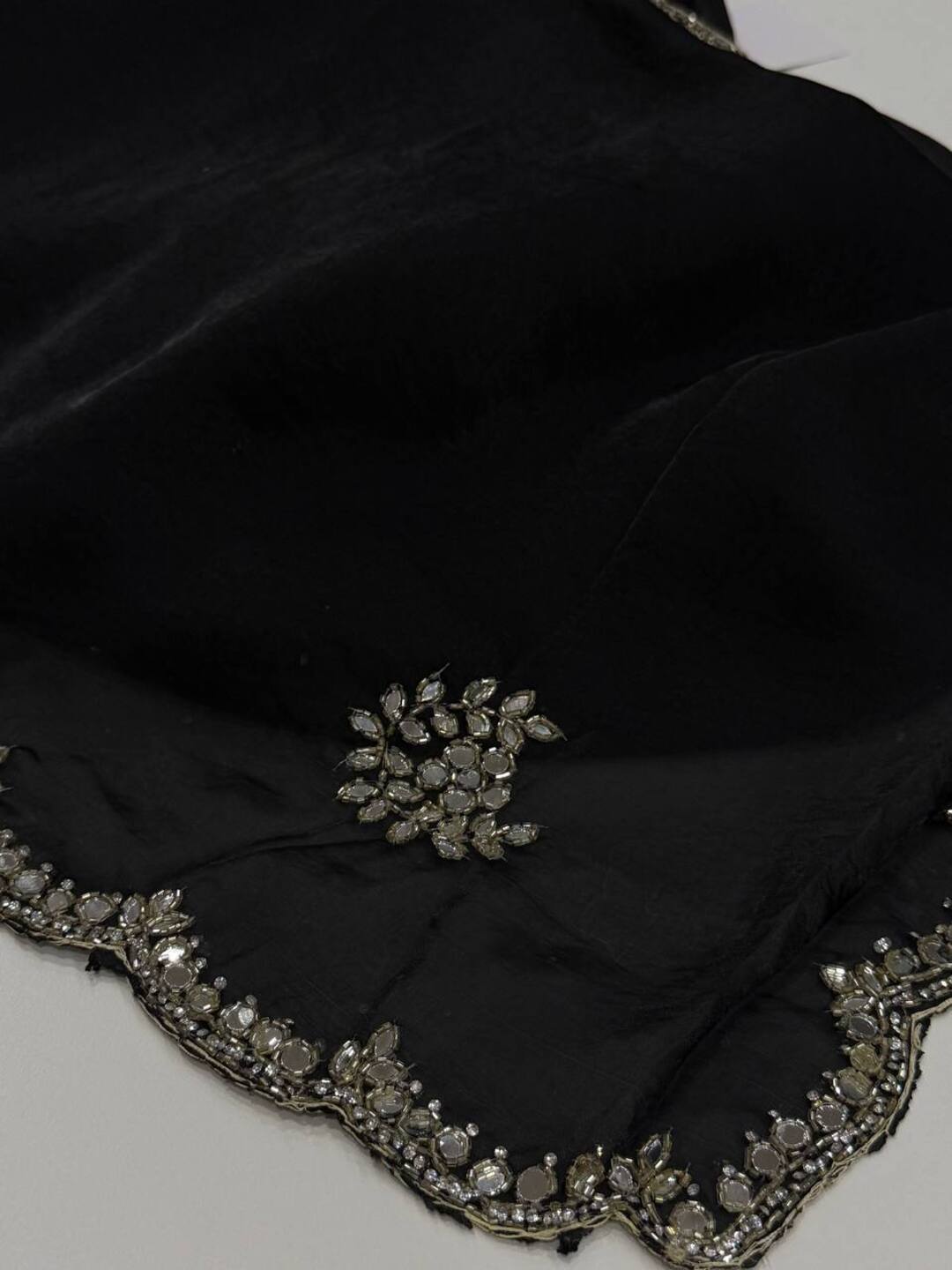 Black Georgette Saree