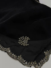 Black Georgette Saree