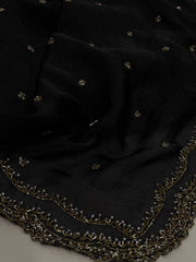 Black Georgette Saree