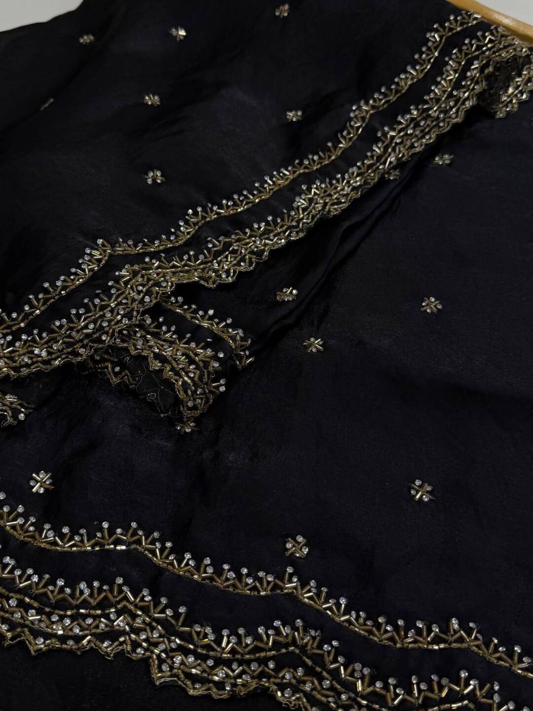 Black Georgette Saree