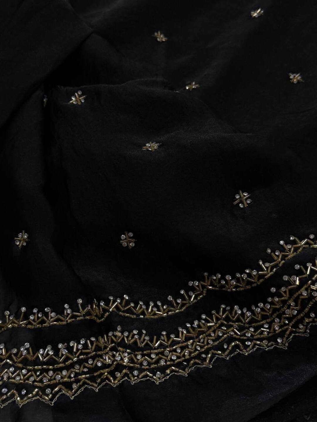 Black Georgette Saree