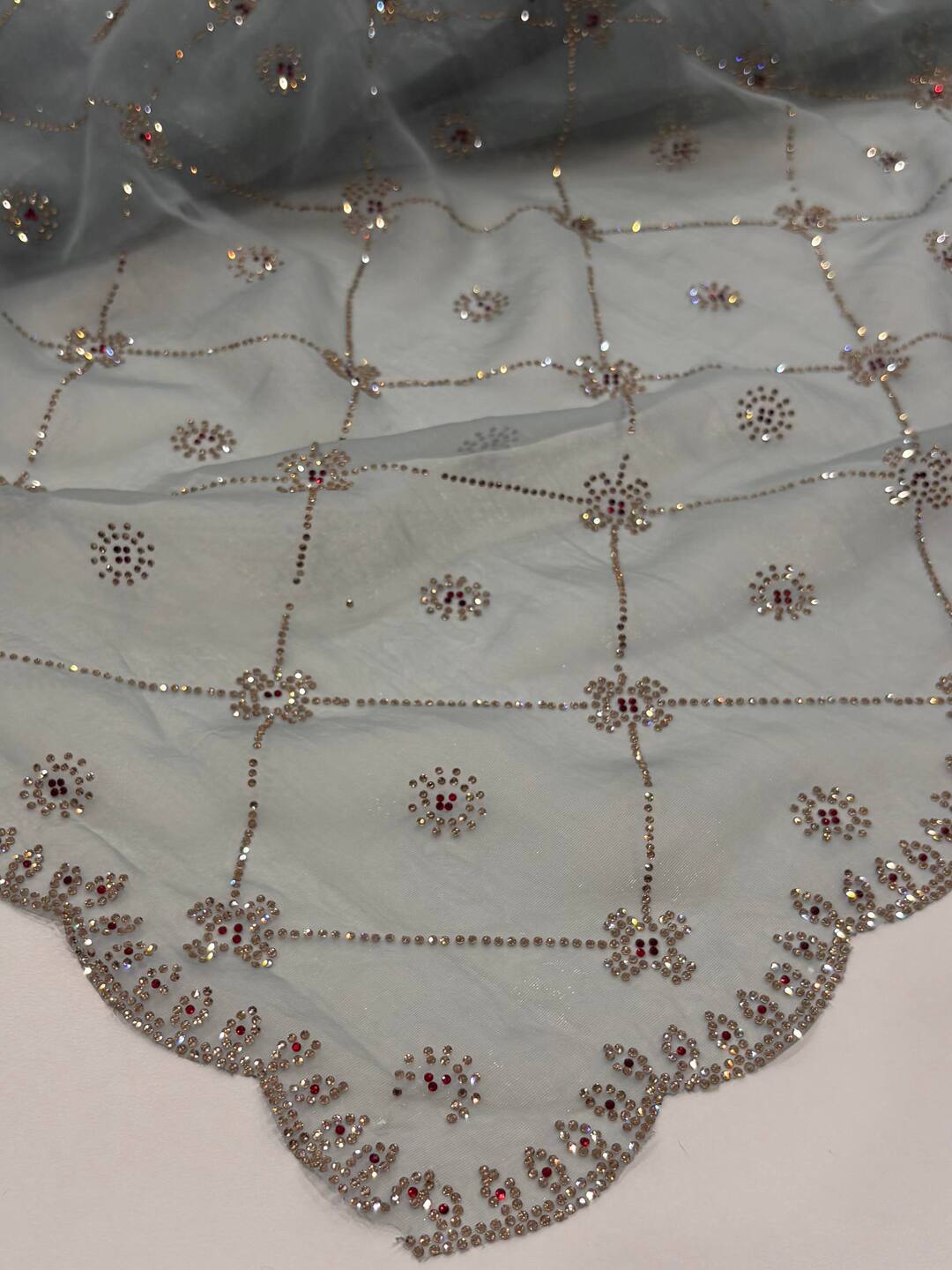 Baby Blue Georgette Saree