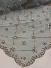 Baby Blue Georgette Saree