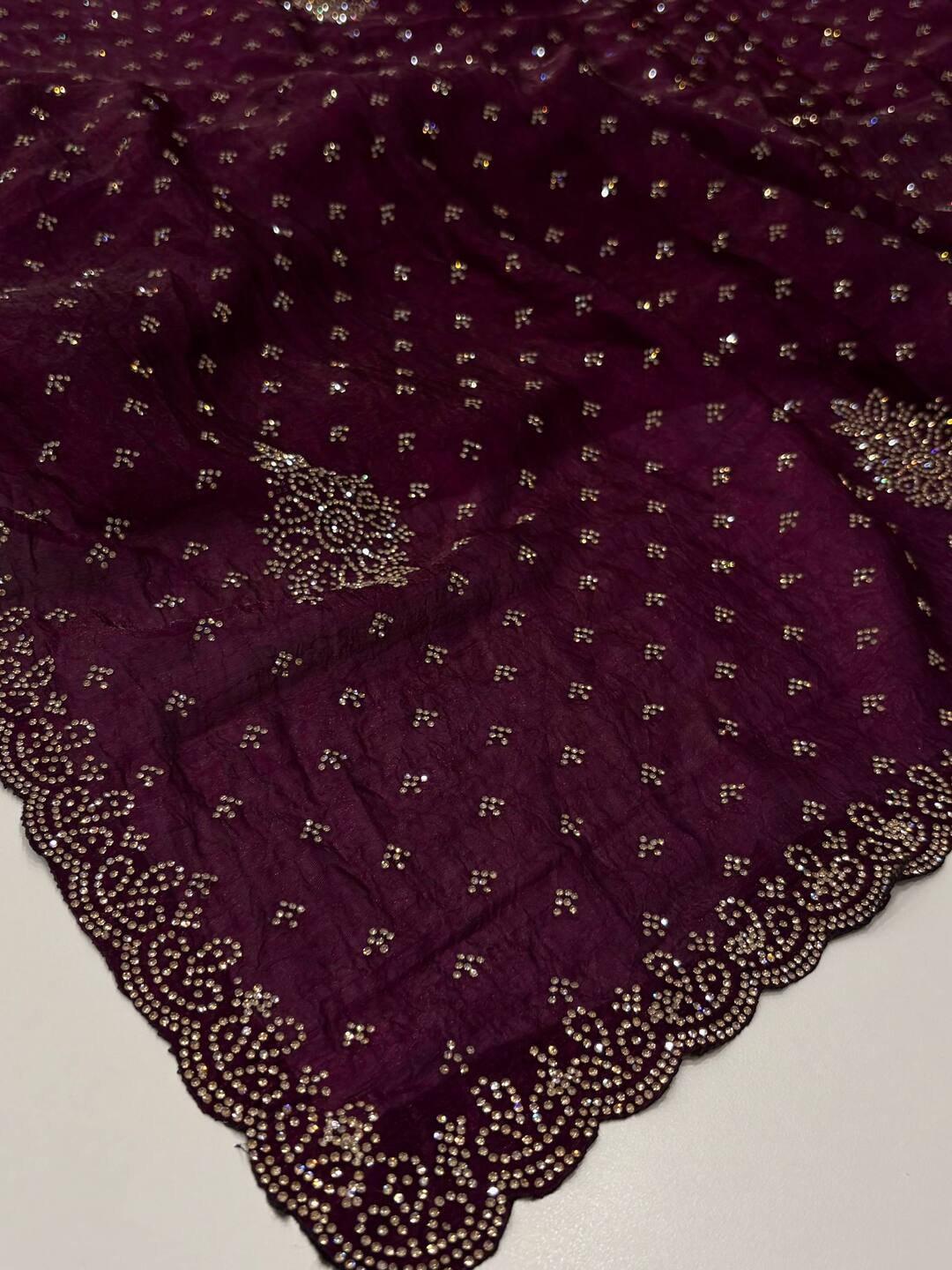 Royal Purple Georgette Saree