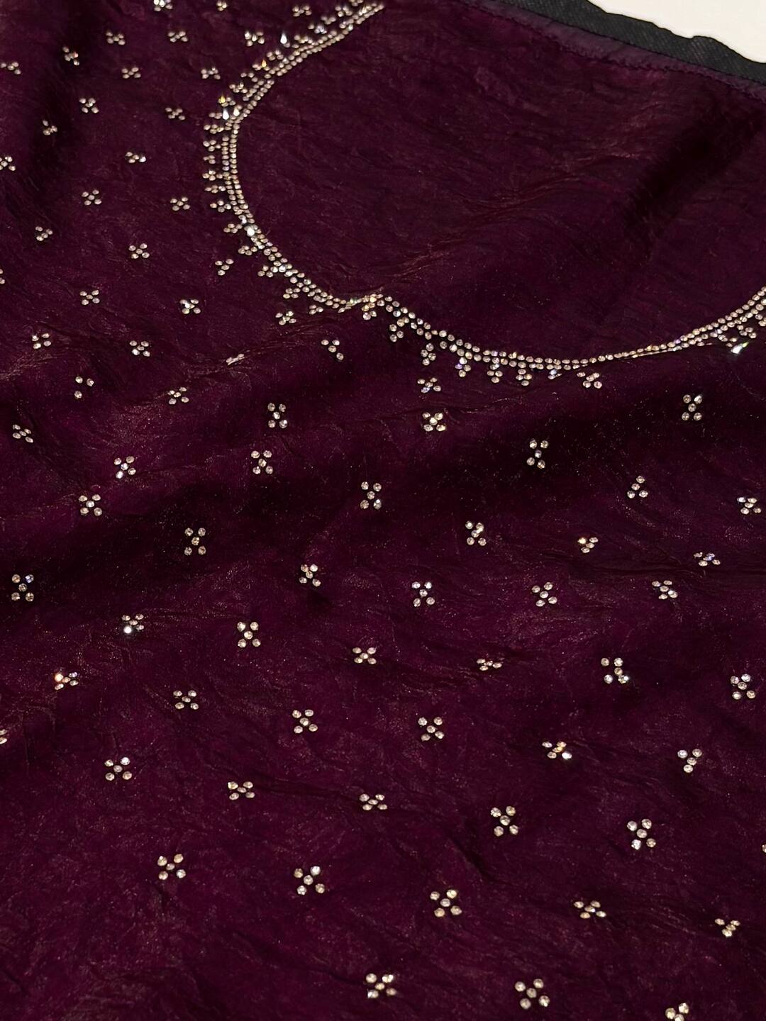 Royal Purple Georgette Saree