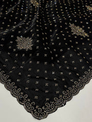 Black Georgette Saree