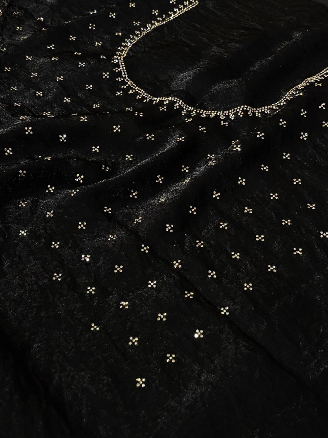 Black Georgette Saree