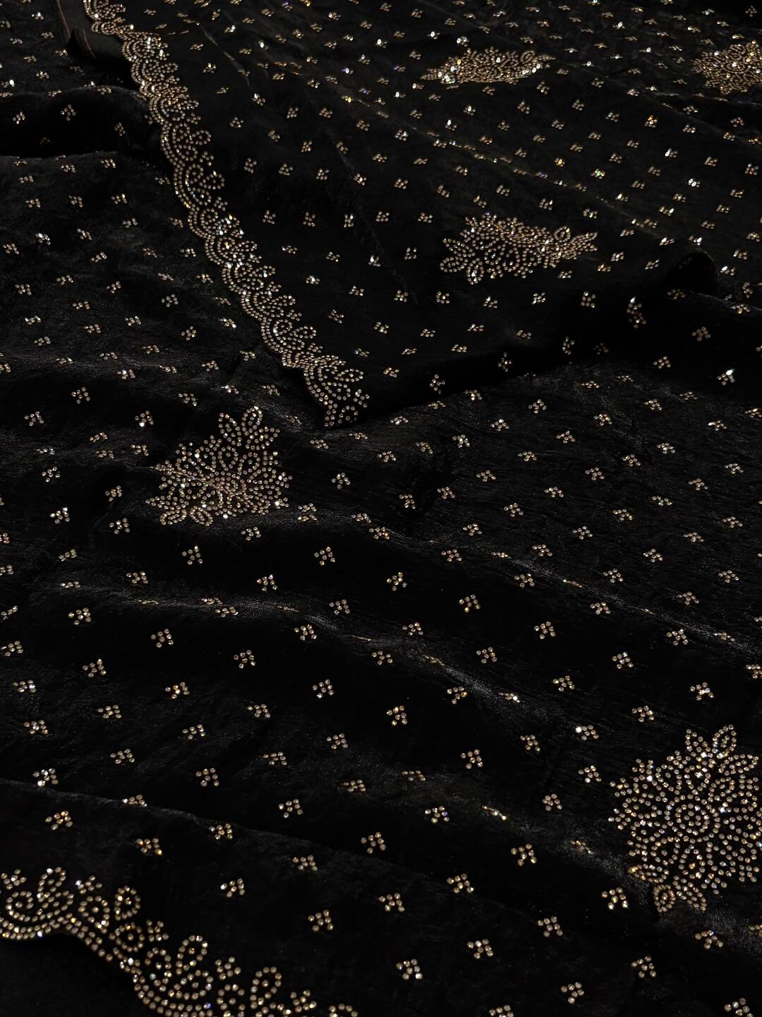 Black Georgette Saree