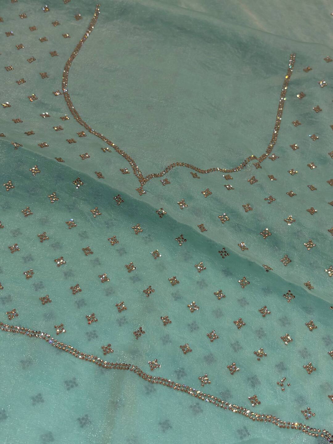 Sky Blue Georgette Saree