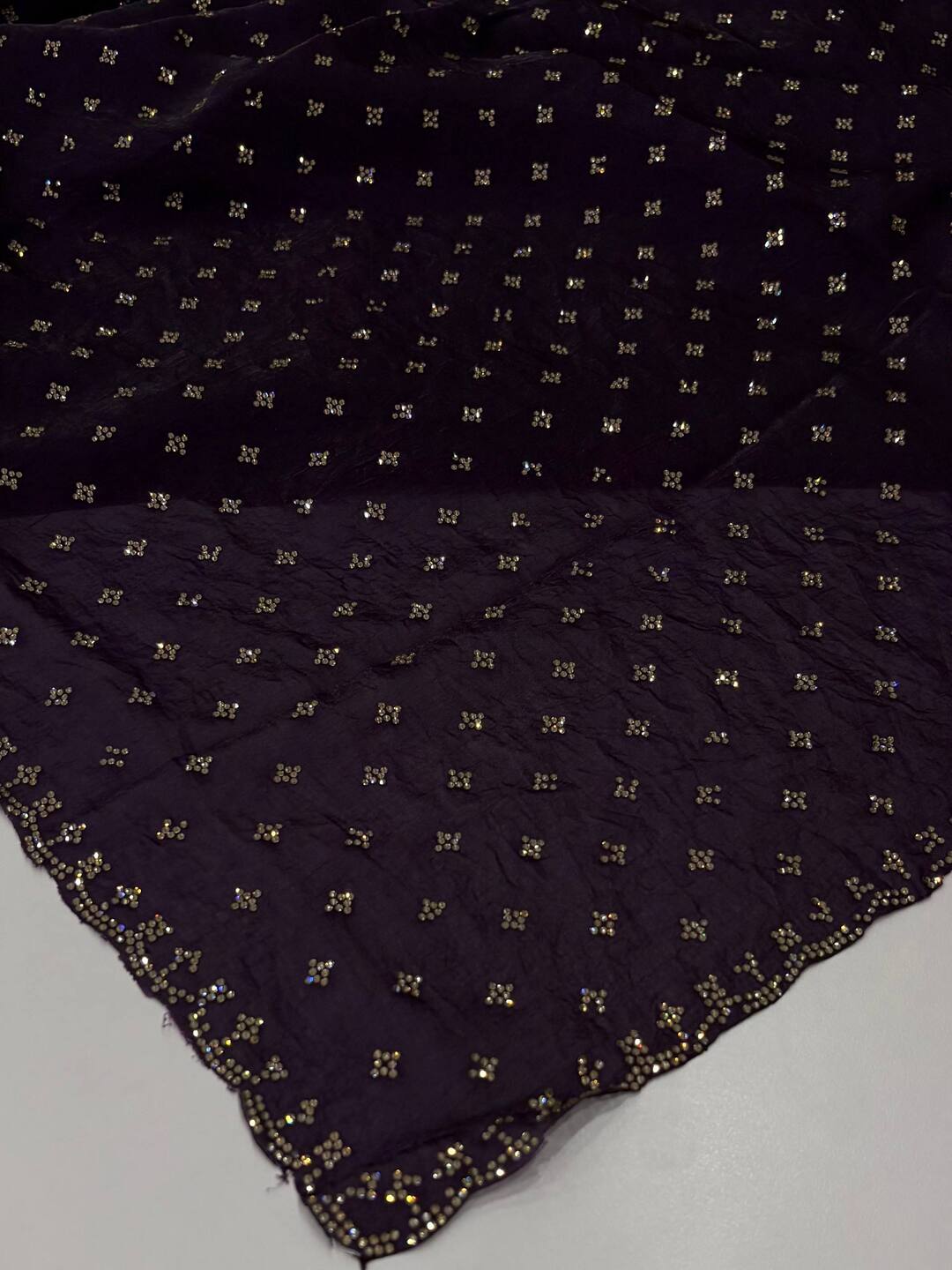 Dark Purple Georgette Saree