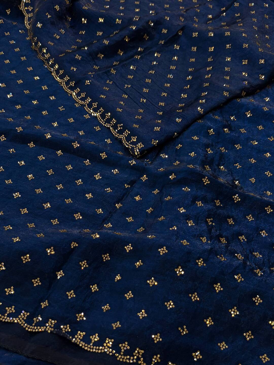 Teal Blue Georgette Saree