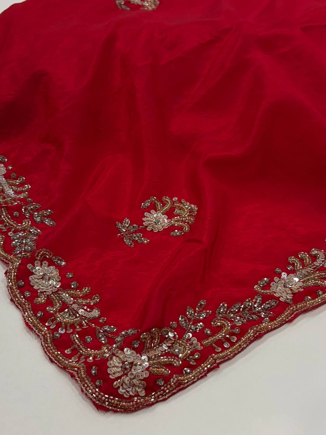 Red Georgette Saree