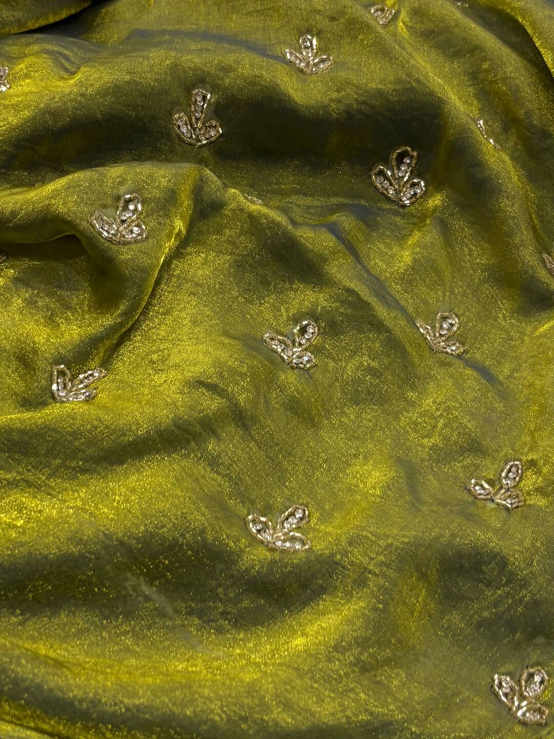 Apple Green Georgette Saree