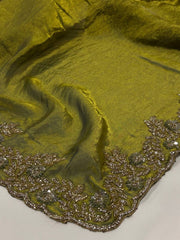 Apple Green Georgette Saree