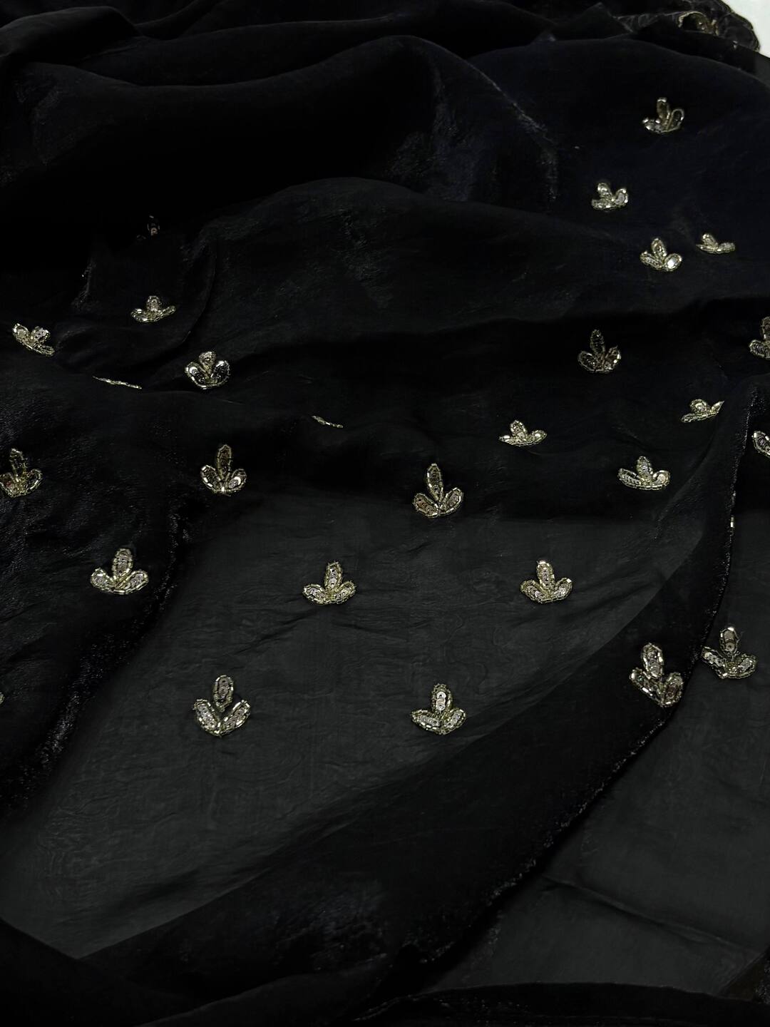 Black Georgette Saree