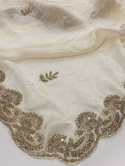 Off White Georgette Saree