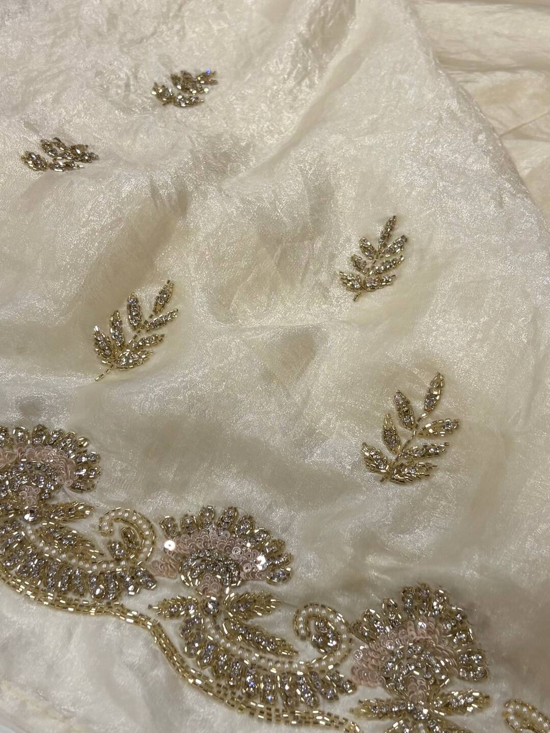 Off White Georgette Saree