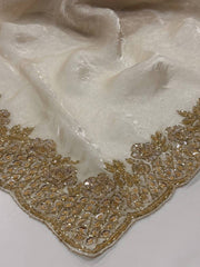 Off White Georgette Saree