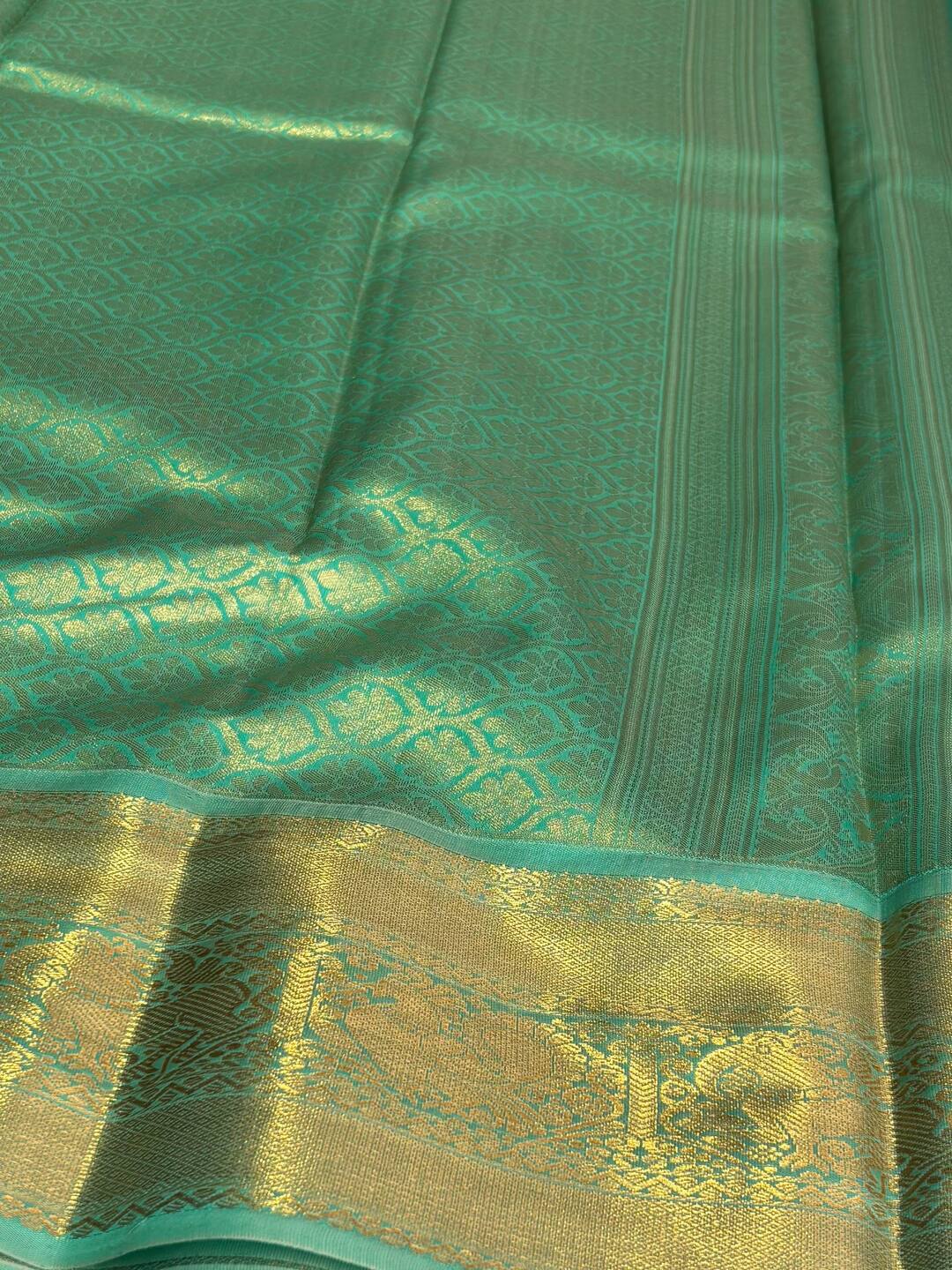 Champagne Cotton Silk Saree