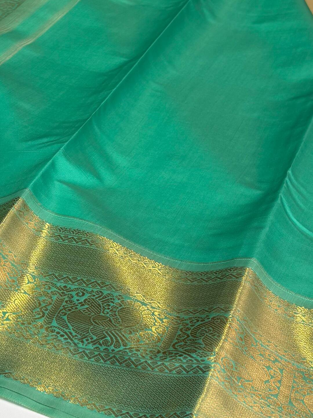 Champagne Cotton Silk Saree