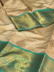 Champagne Cotton Silk Saree