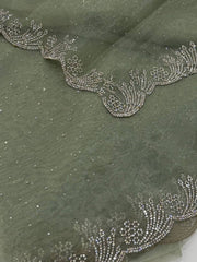 Mint Green Georgette saree