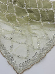 Mint Green Georgette saree