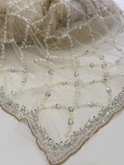 Off White Georgette saree