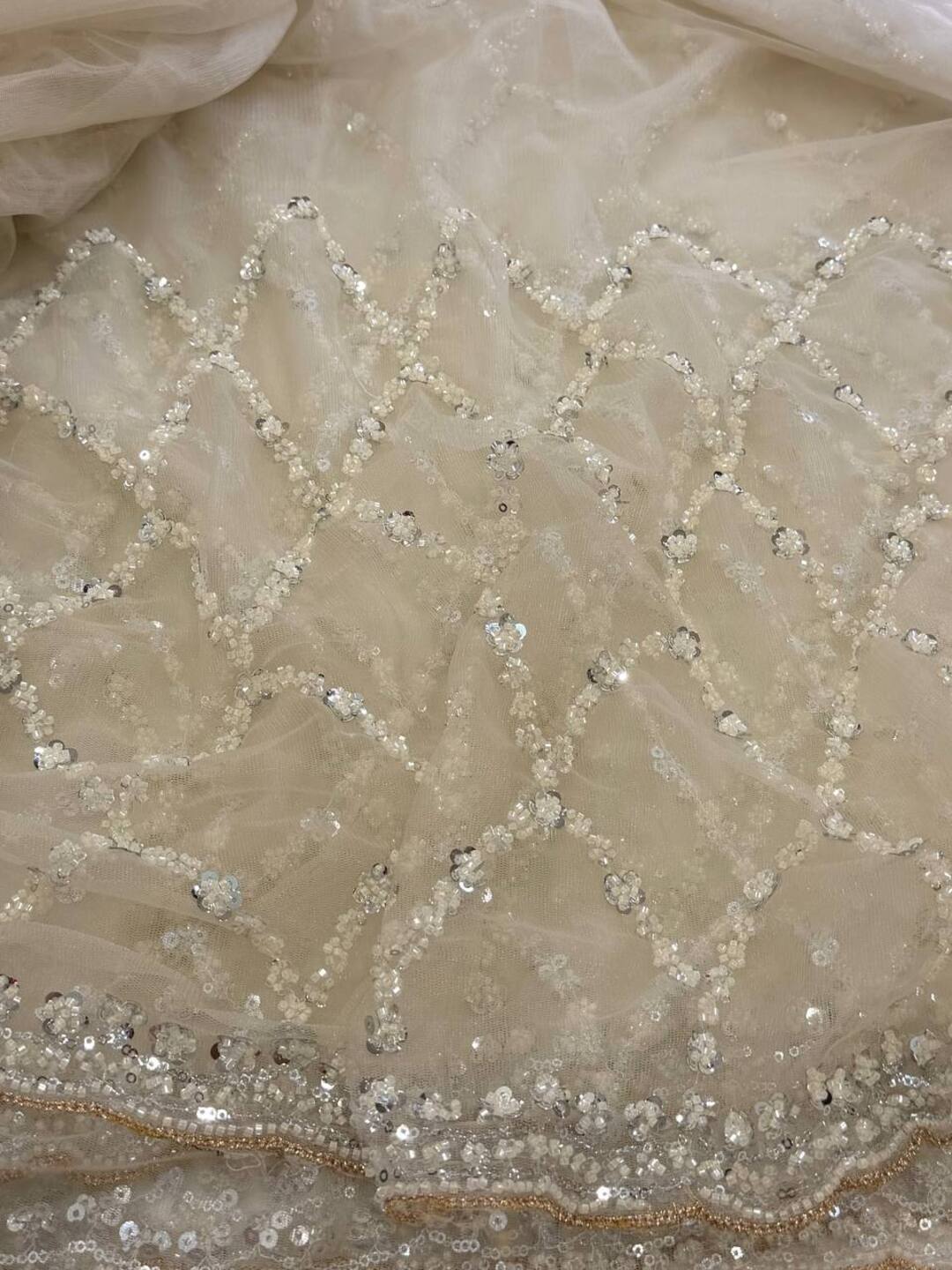 Off White Georgette saree