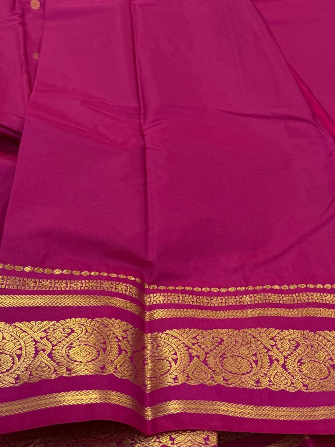 Magenta Pink Semi Kanchi Silk Saree