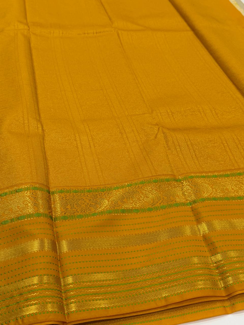 Beige Semi Kanchi Silk Saree