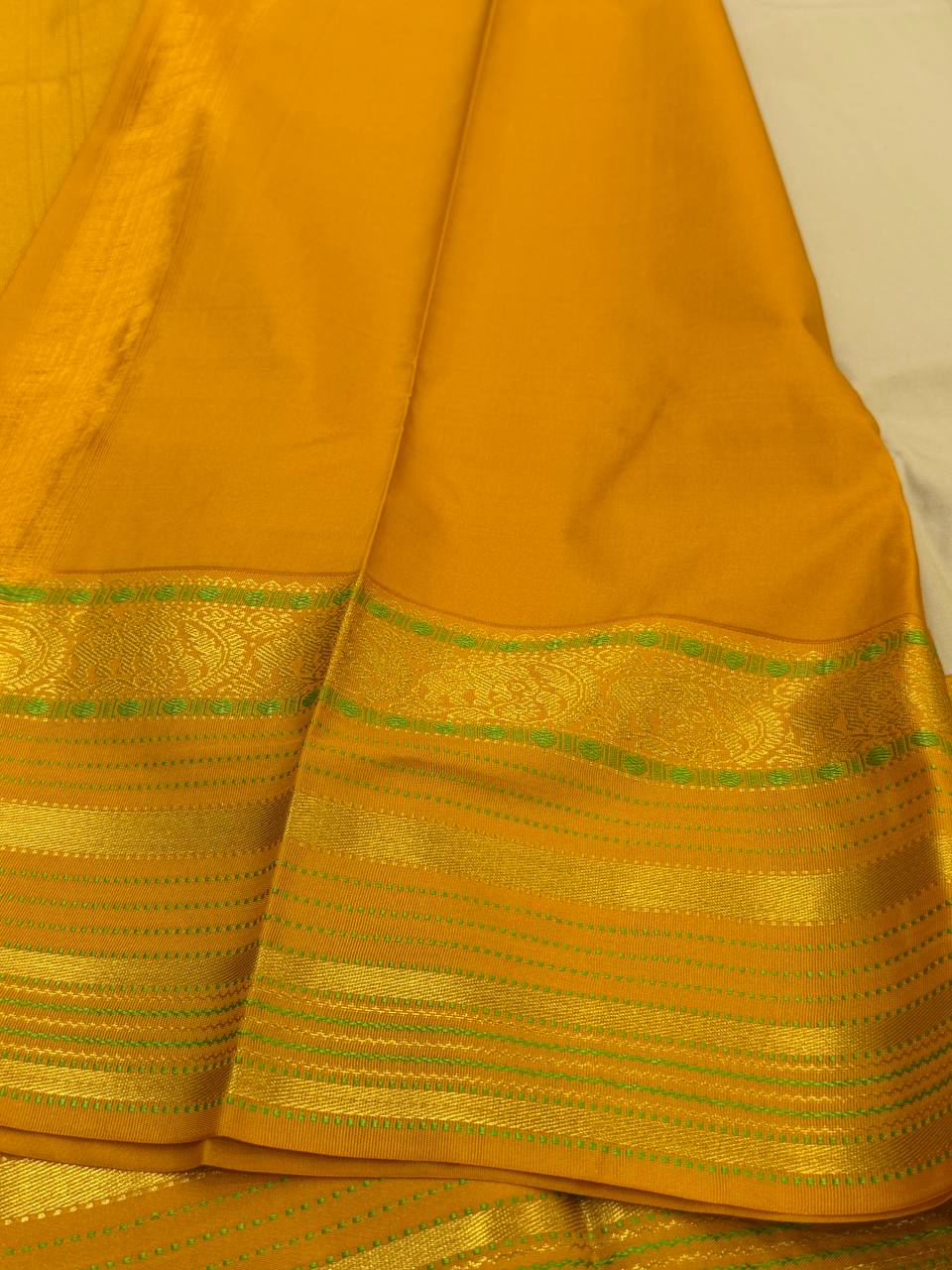 Beige Semi Kanchi Silk Saree