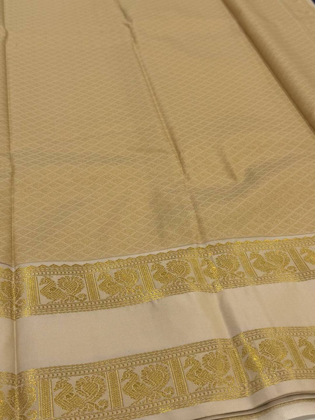 Royal Purple Semi Kanchi Silk Saree