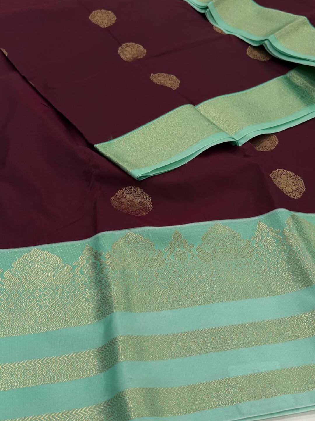 Royal Purple Semi Kanchi Silk Saree