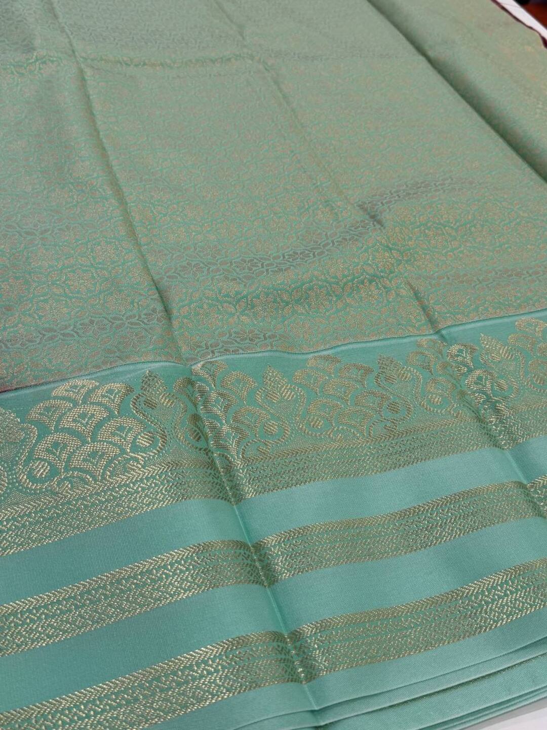 Royal Purple Semi Kanchi Silk Saree