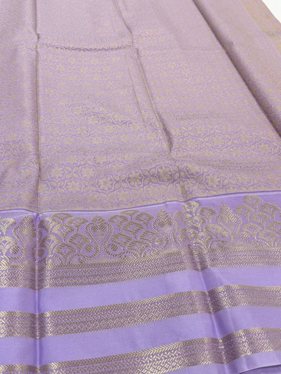 Mustard Yellow Semi Kanchi Silk Saree
