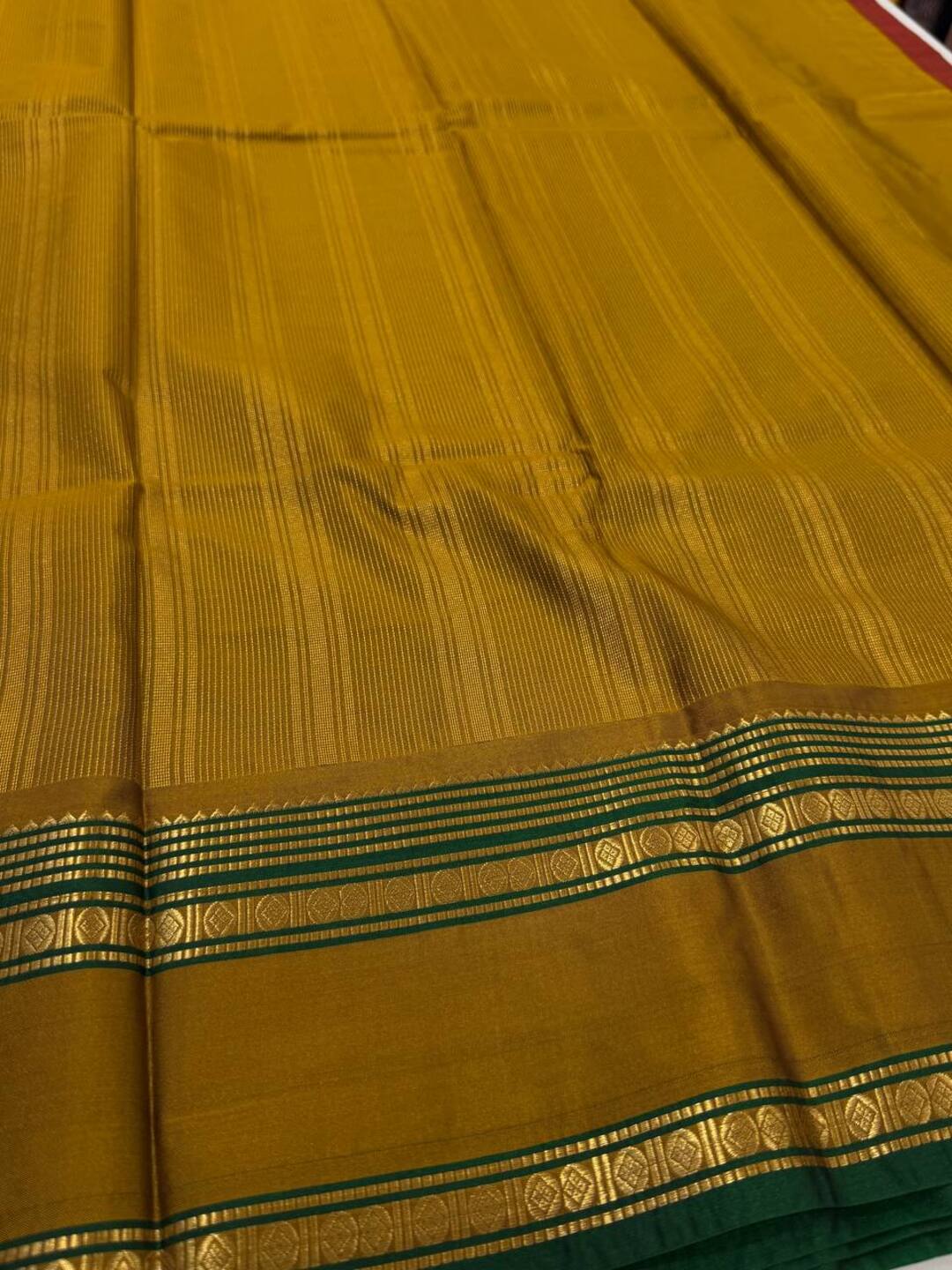 Deep Maroon Semi Kanchi Silk Saree