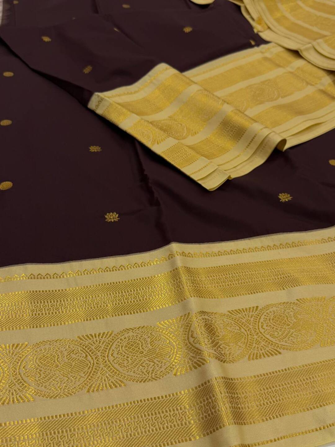 Wine Purple Semi Kanchi Silk Saree