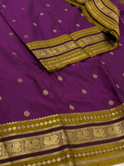 Royal Purple Semi Kanchi Silk Saree