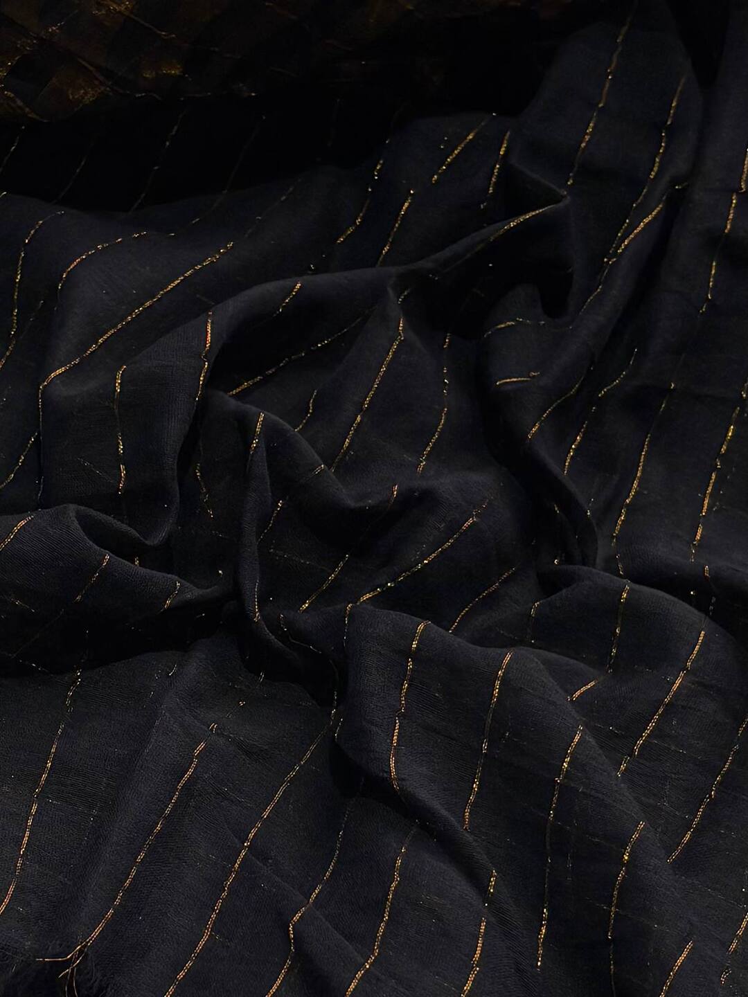 Black Kadhi Cotton Saree