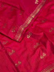 Hot Pink Cotton Silk Saree