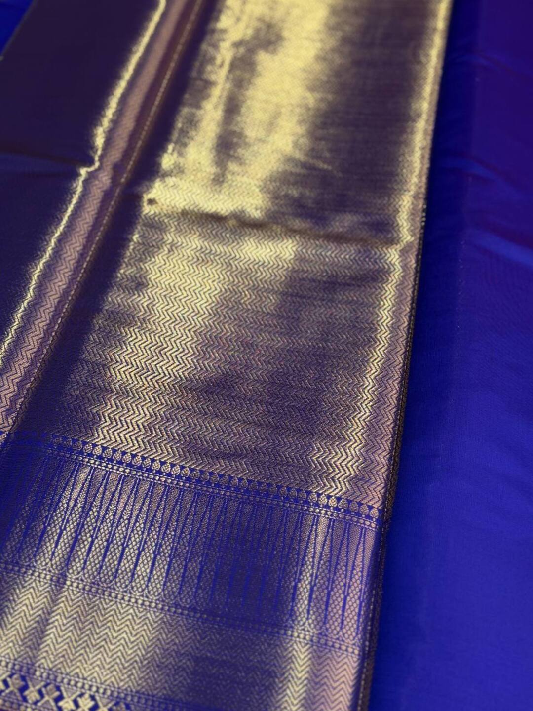 Violet Purple Cotton Silk Saree