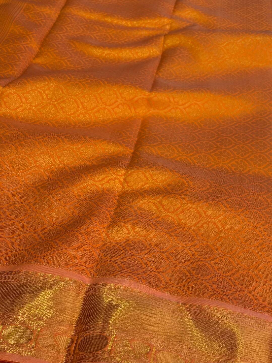 Turquoise Green Cotton Silk Saree
