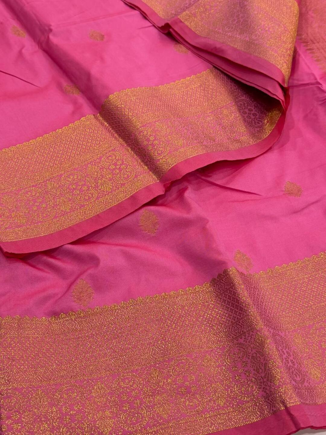 Baby Pink Cotton Silk Saree