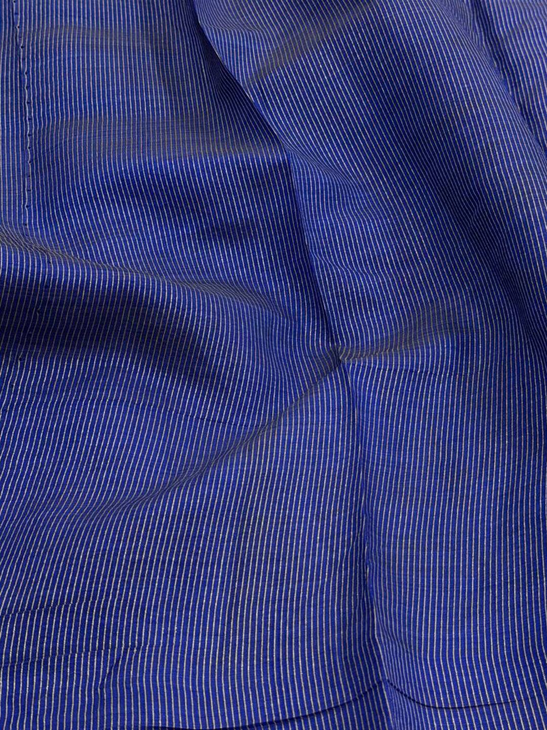 Royal Blue Tussar Cotton Saree