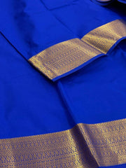 Royal Blue Cotton Silk Saree
