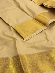Off White Cotton Silk Saree