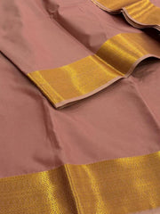 Mauve Pink Cotton Silk Saree