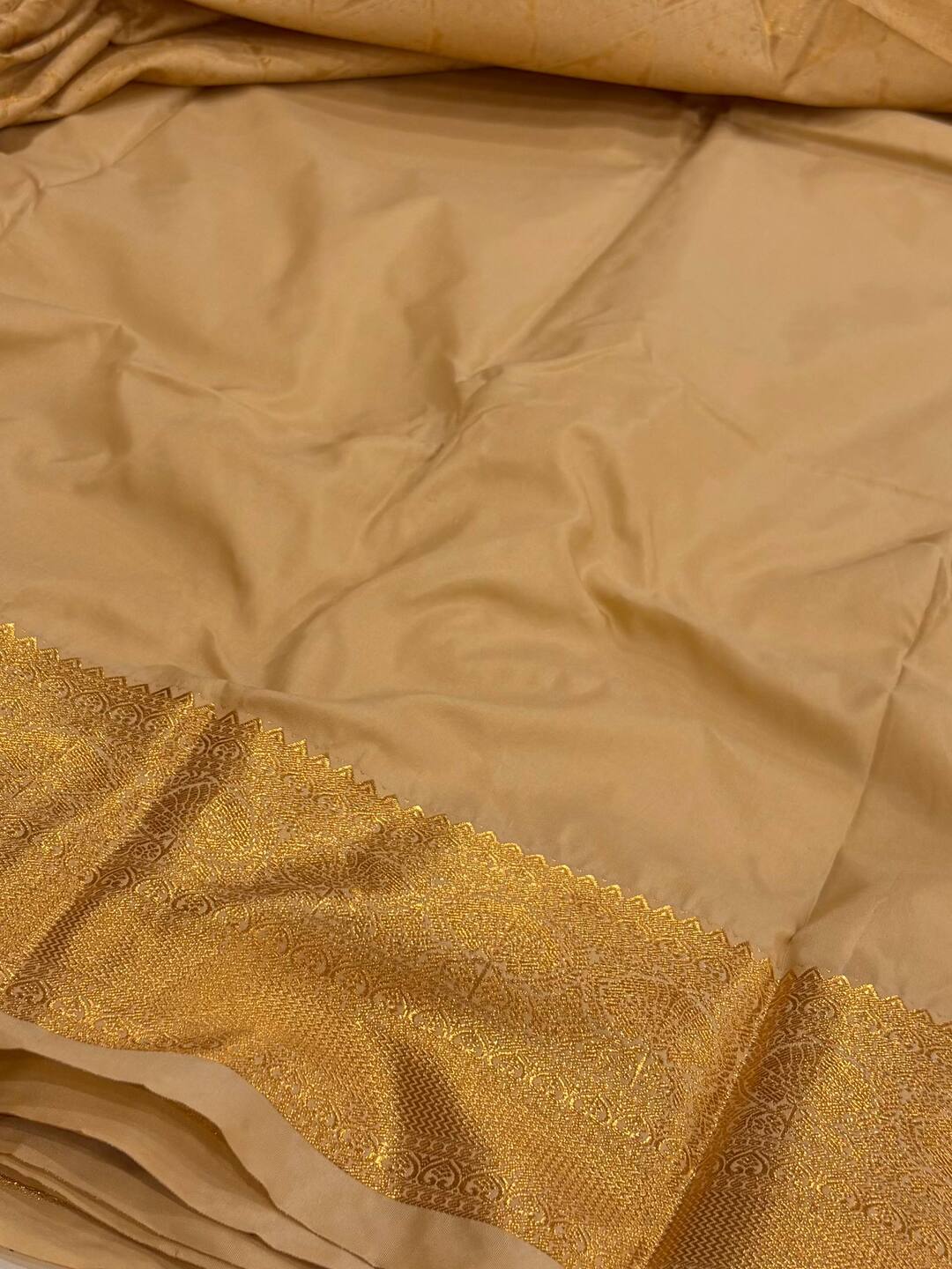 Off White Cotton Silk Saree
